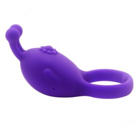 Фиолетовое виброкольцо на пенис Rascal
