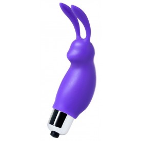 Фиолетовый мини-вибратор "Зайчик"